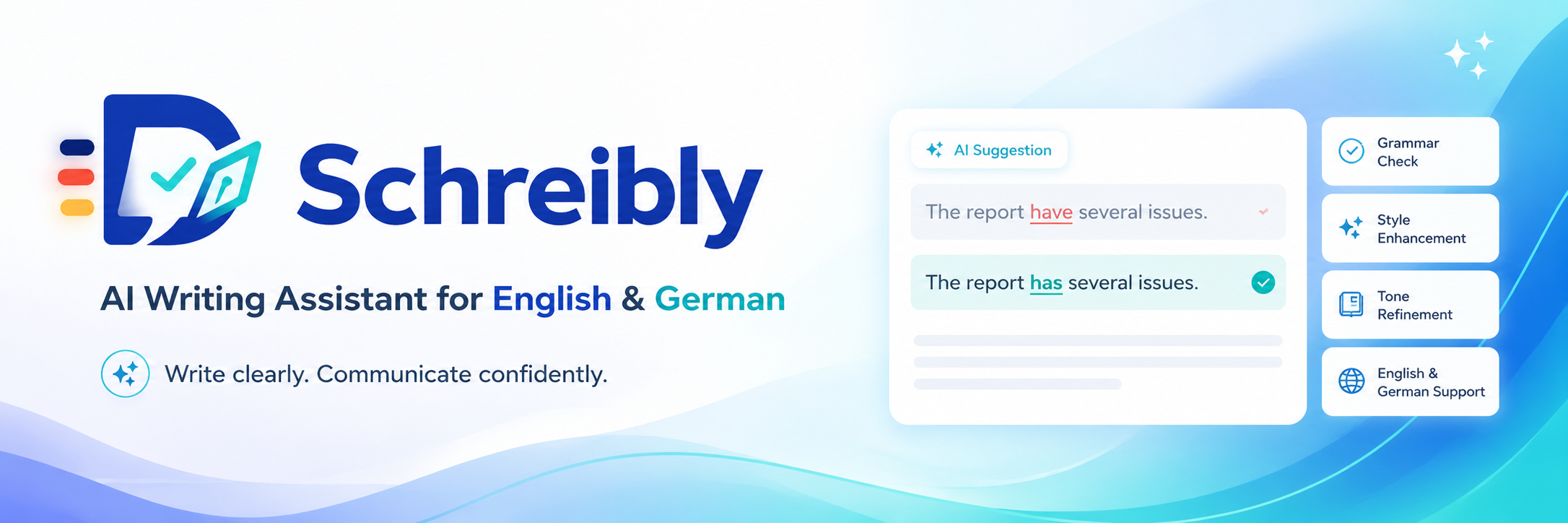 Schreibly banner